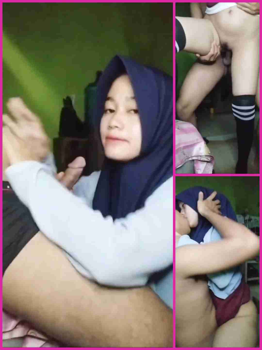 Hijab manis kekasih seronok selepas work office