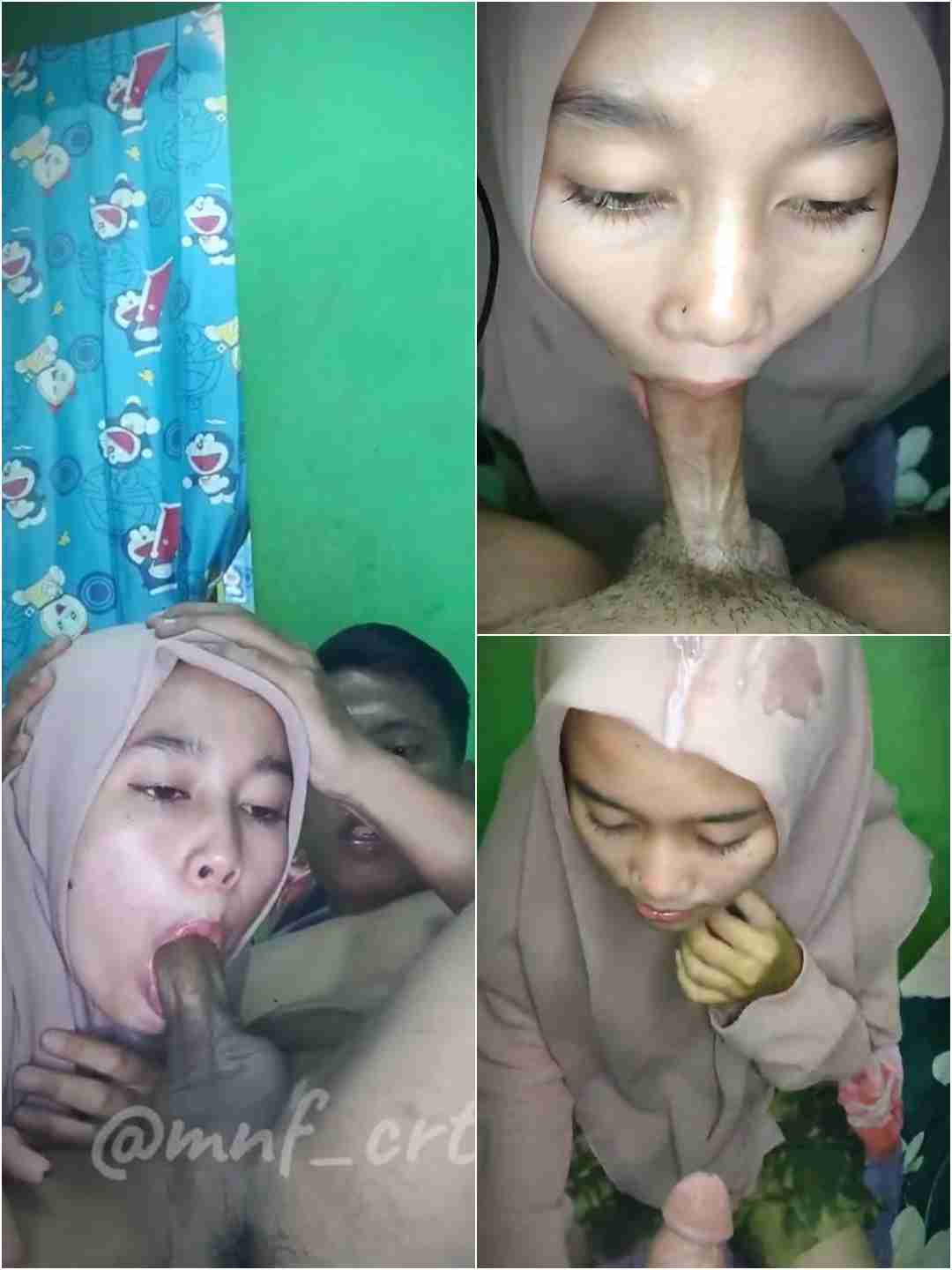 Lelaki bertuah mendapat wanita berhijab yang manis untuk dinikmati