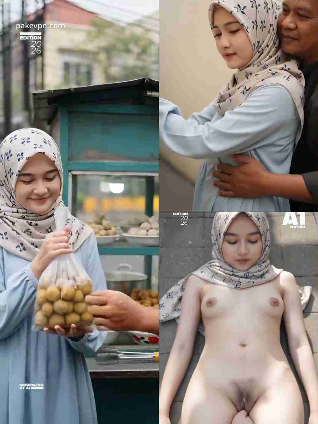 Ukthi Cantik Jajan Bakso Lupa Gak Bawa Uang [ai]